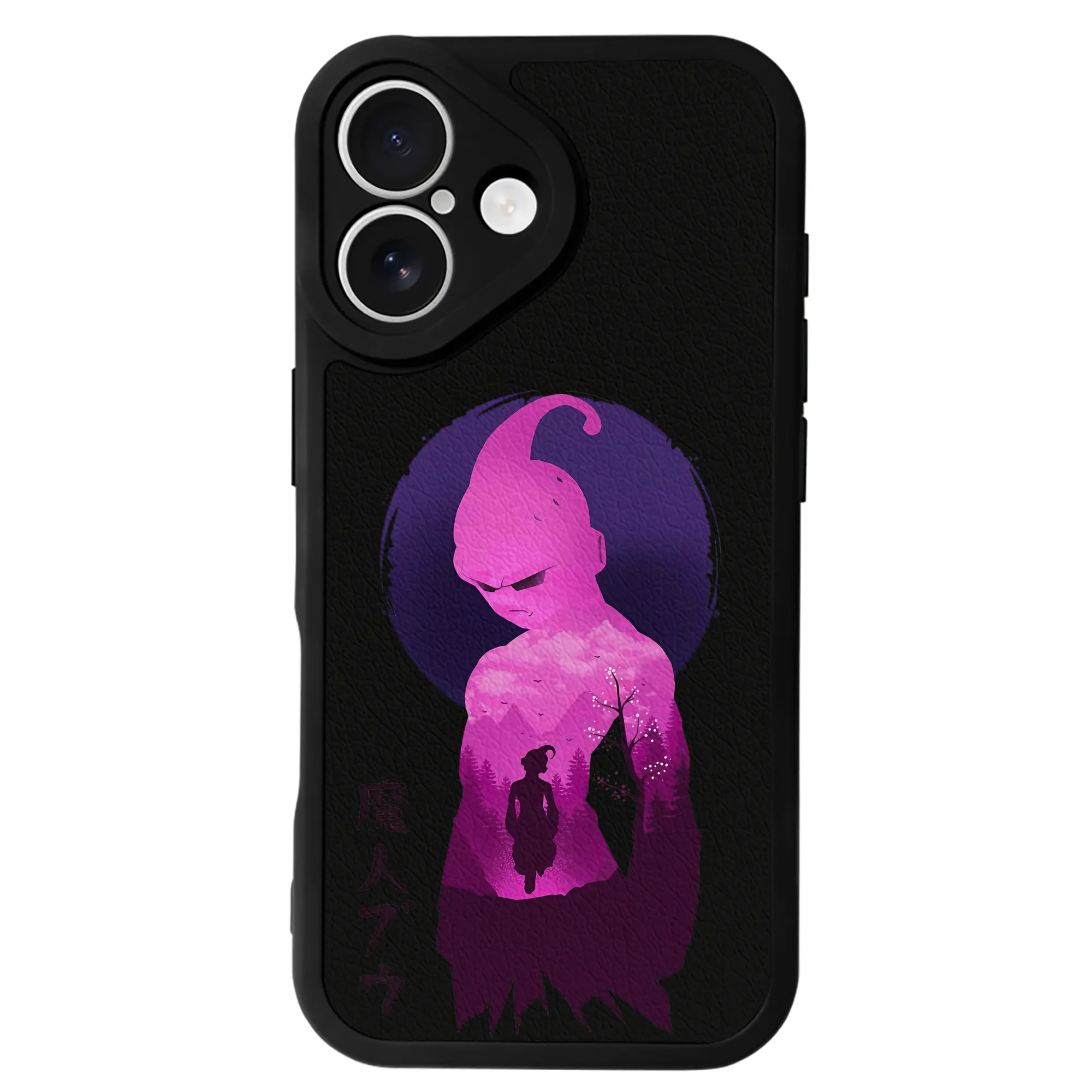 ドラゴンボール グッズ まじん ブウ - IPhone 16シリーズ対応 ・ シリコンスマホケース ・ レザー調 ・ 高精度フィット ・ 耐衝撃 ・ ワイヤレス充電対応 ・ 精密カット